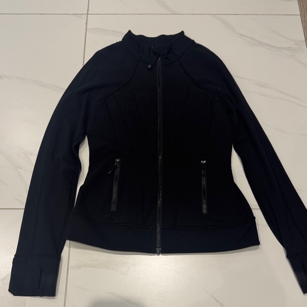 Kids Ivivva Flytech Black Jacket (like Lululemon Define jacket) size 14